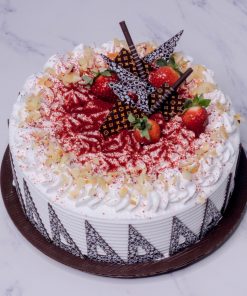 kue ulang tahun red velvet hole 22